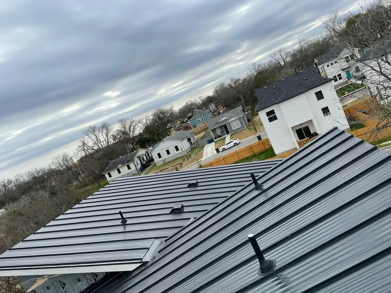Standing seam metal roof panels with vents for Skylight Repair in Matteson
